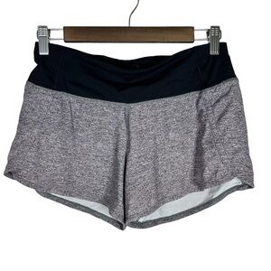 Lululemon Run Times Short II 4" Heather Lux Multi Black / Black Size 4